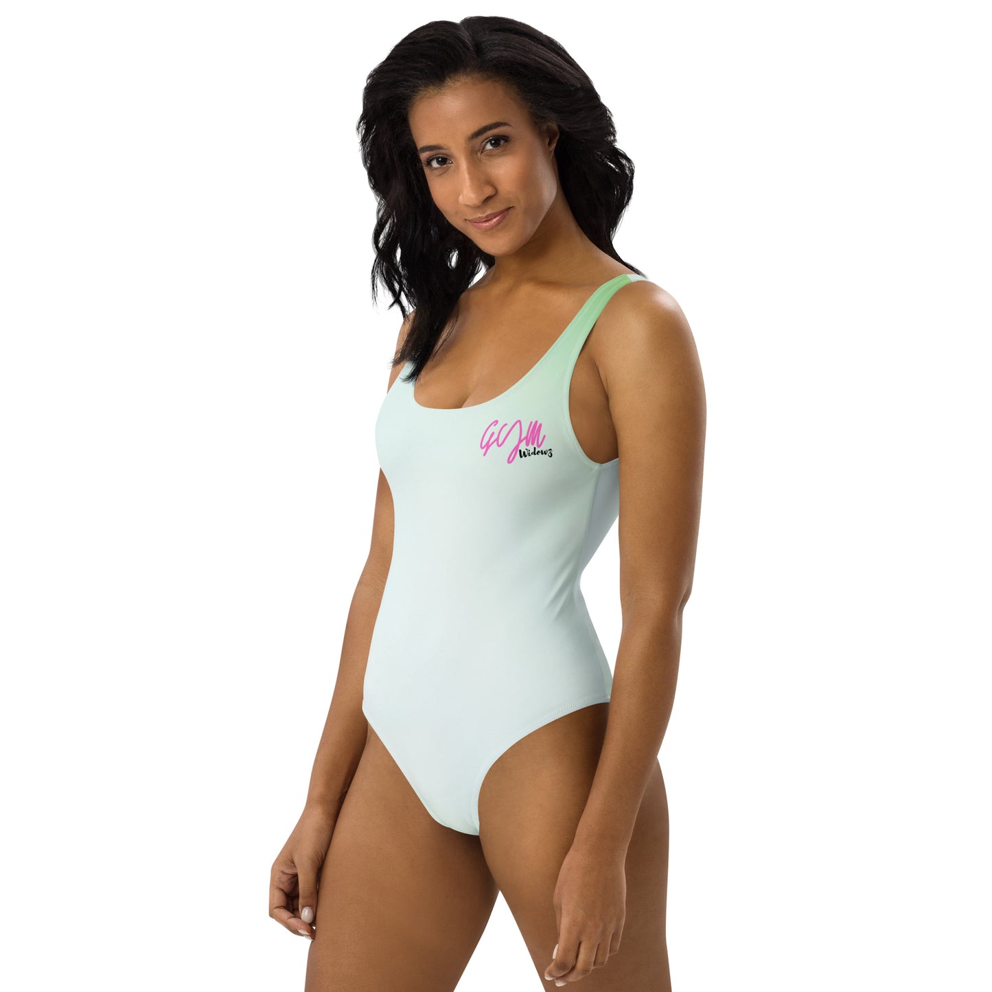 GymWidowz One-Piece Swimsuit - Hint of Mint