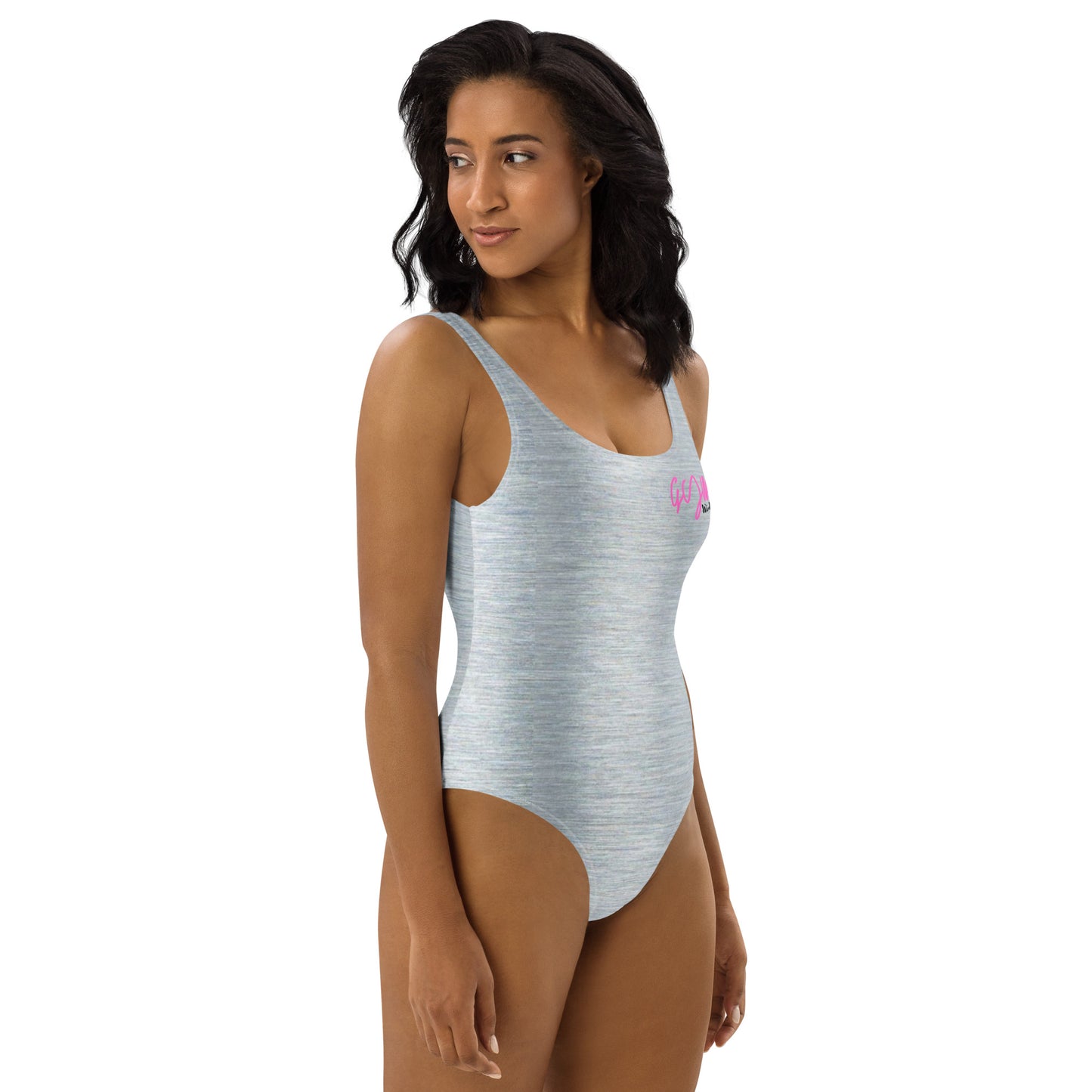 GymWidowz One-Piece Swimsuit - Brushed Alloy