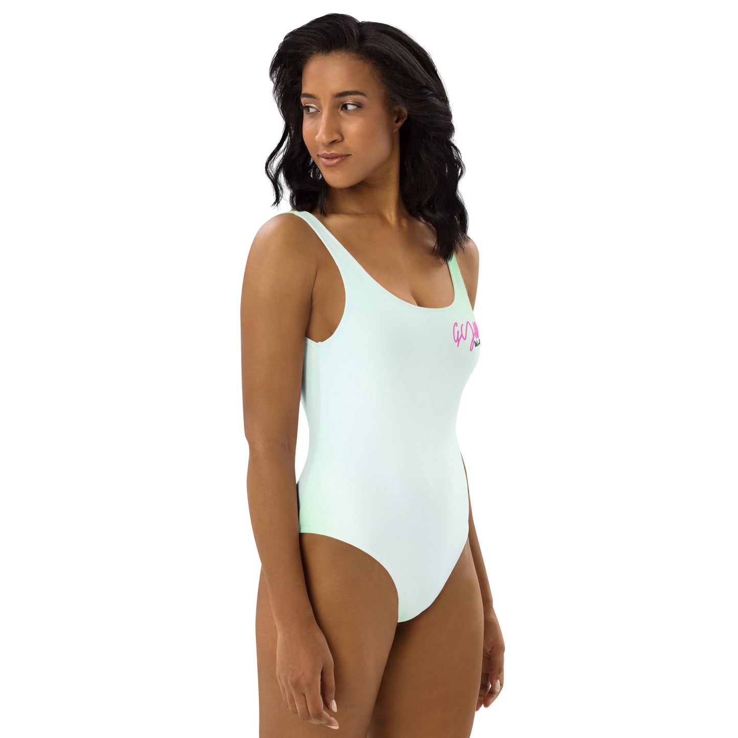 GymWidowz One-Piece Swimsuit - Hint of Mint
