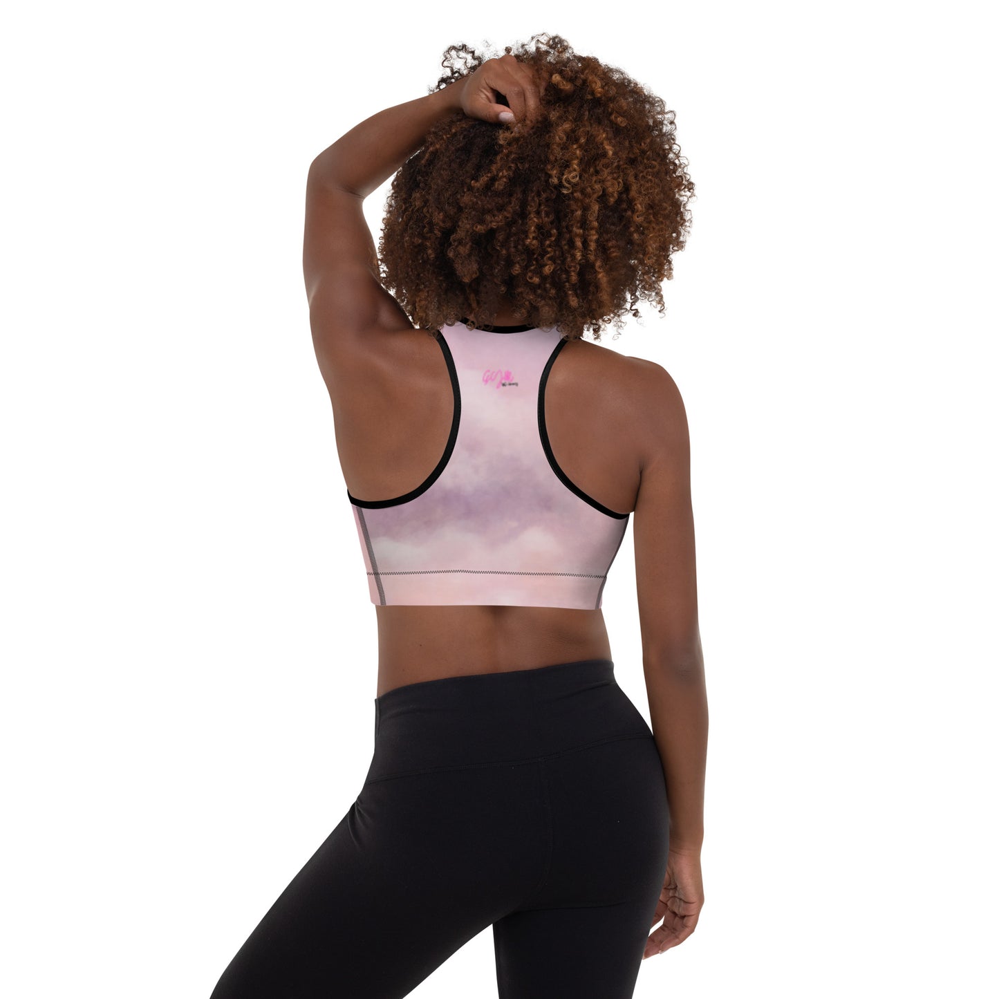 GymWidowz Padded Sports Bra - Clouds