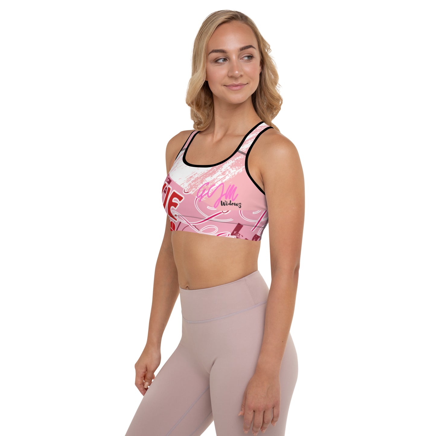 GymWidowz Padded Sports Bra - Love Collection