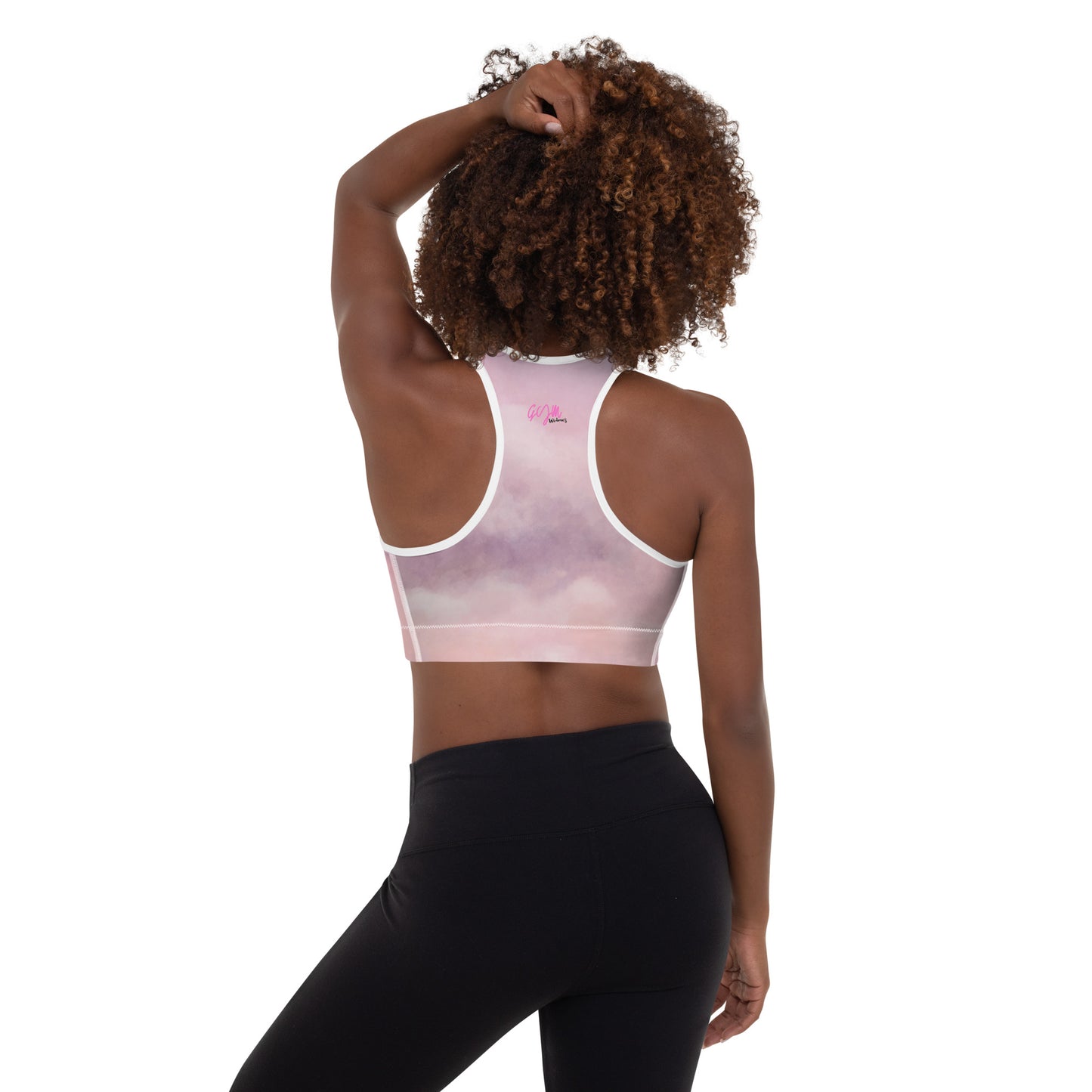 GymWidowz Padded Sports Bra - Clouds