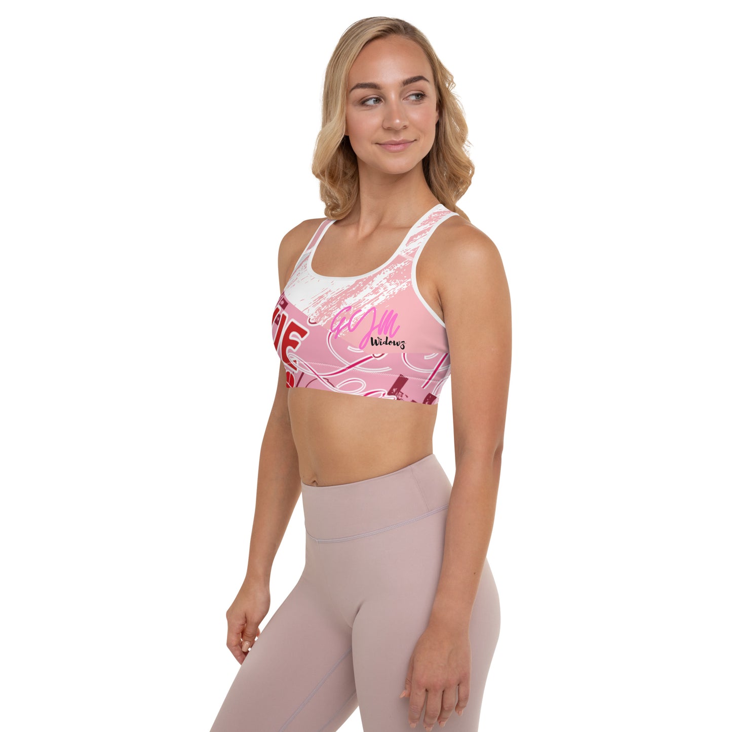 GymWidowz Padded Sports Bra - Love Collection