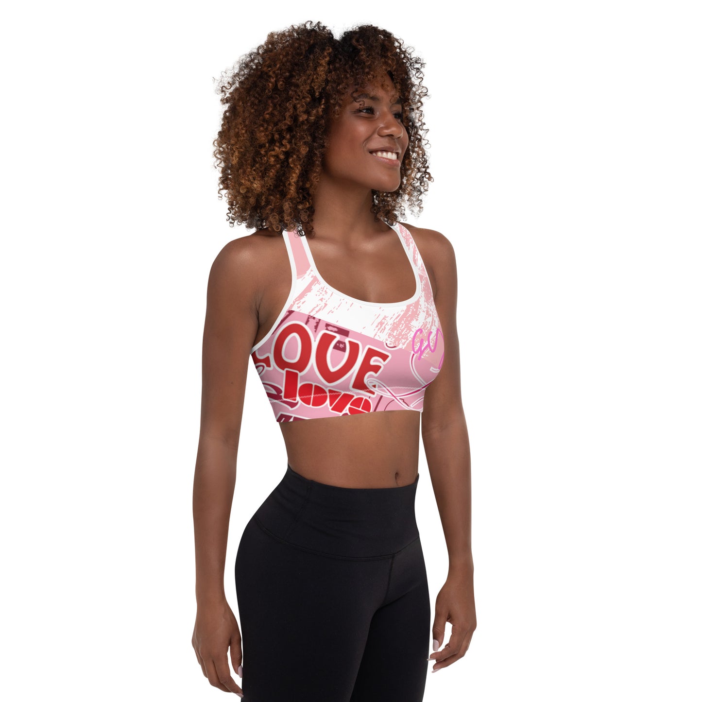 GymWidowz Padded Sports Bra - Love Collection
