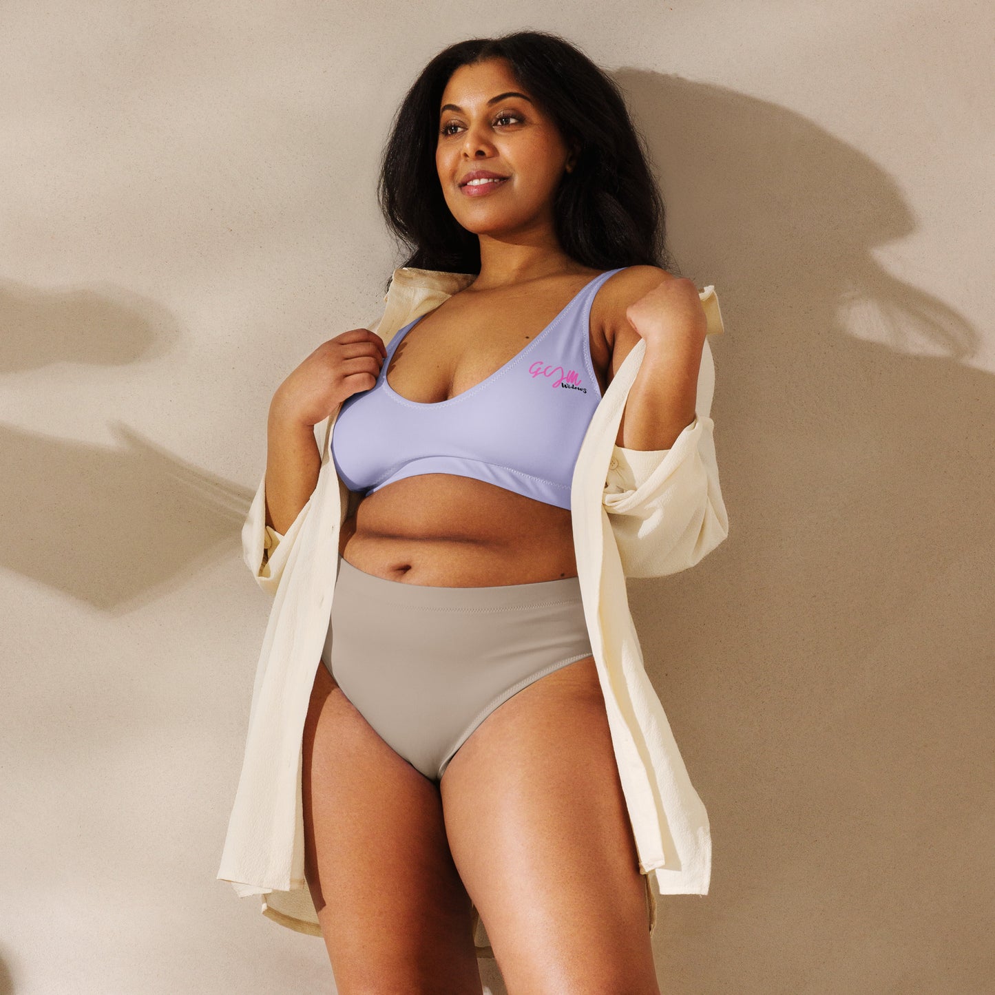 GymWidowz Recycled padded bikini top - Lilac