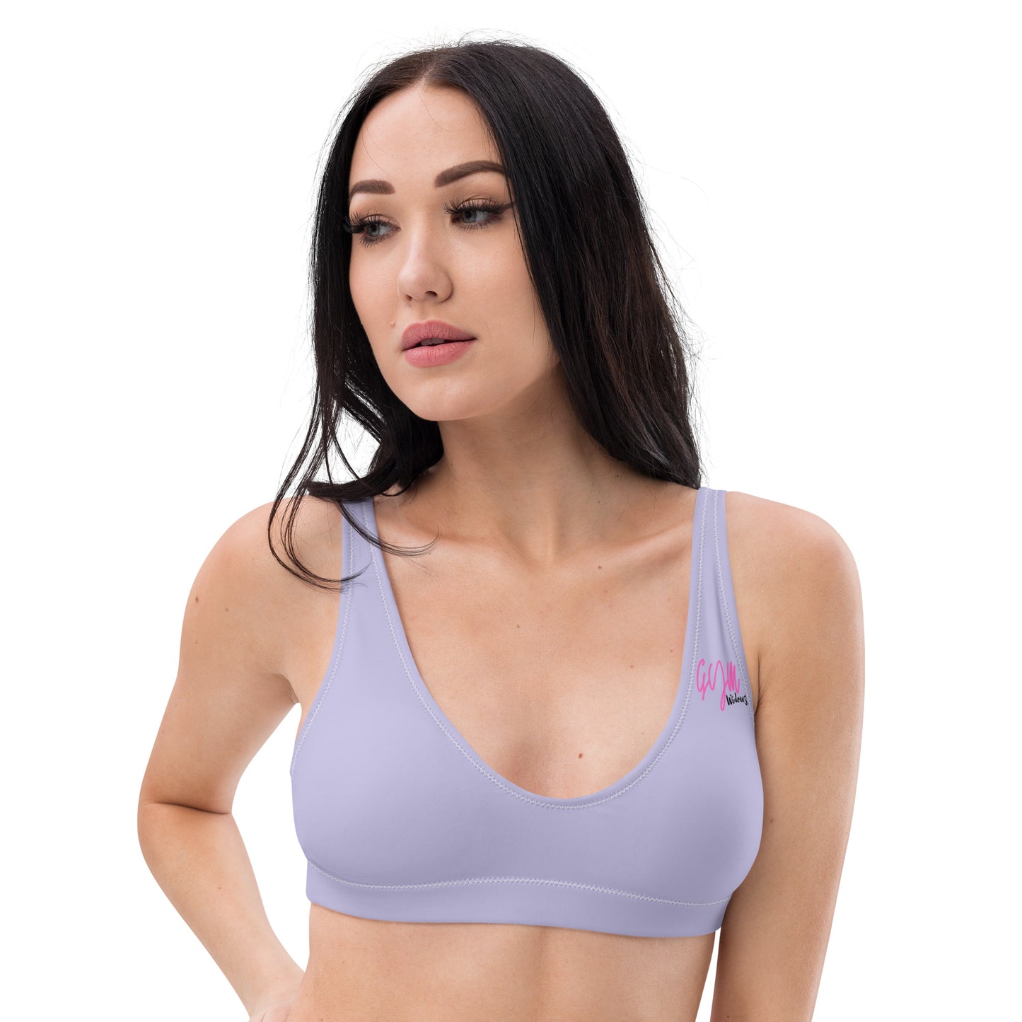 GymWidowz Recycled padded bikini top - Lilac