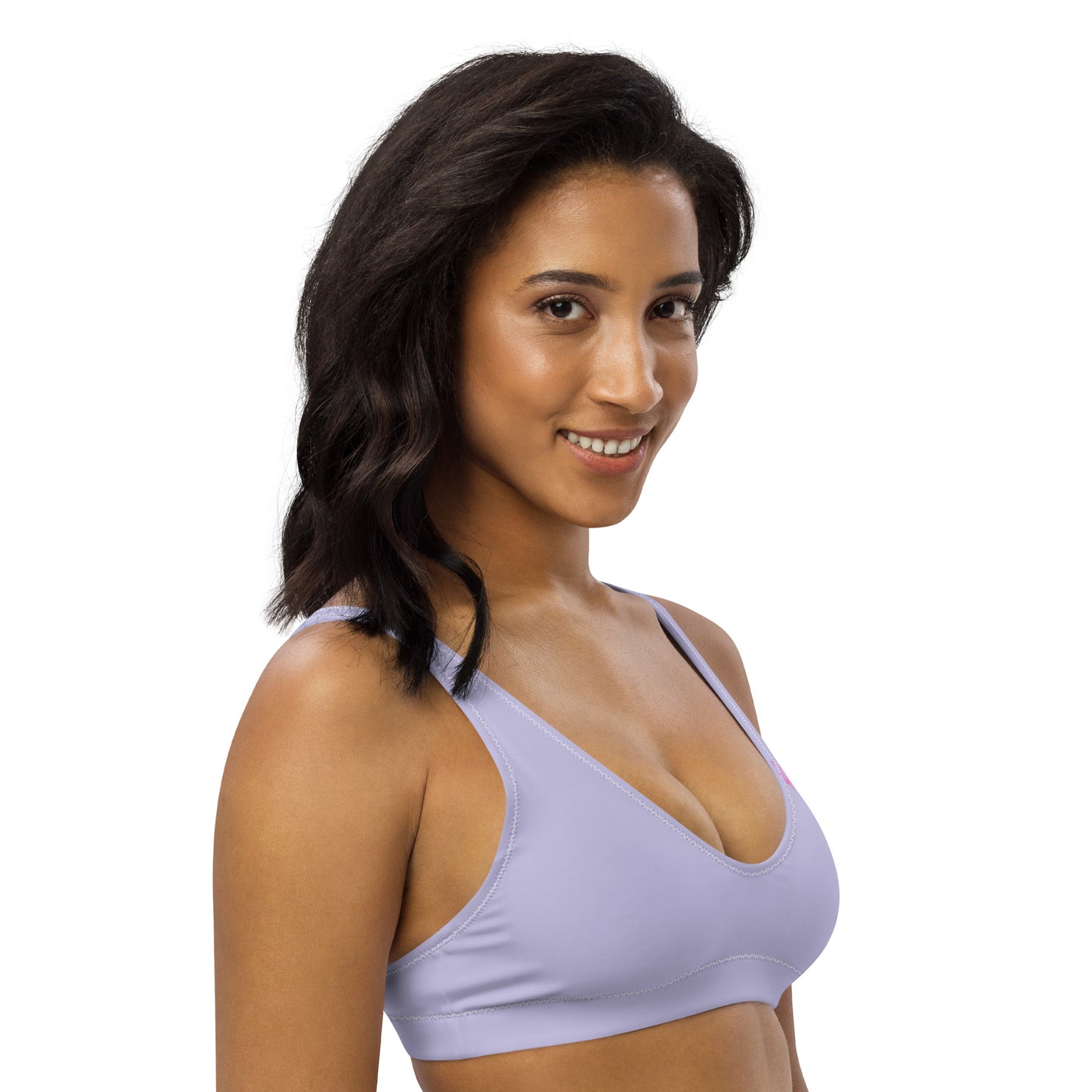 GymWidowz Recycled padded bikini top - Lilac