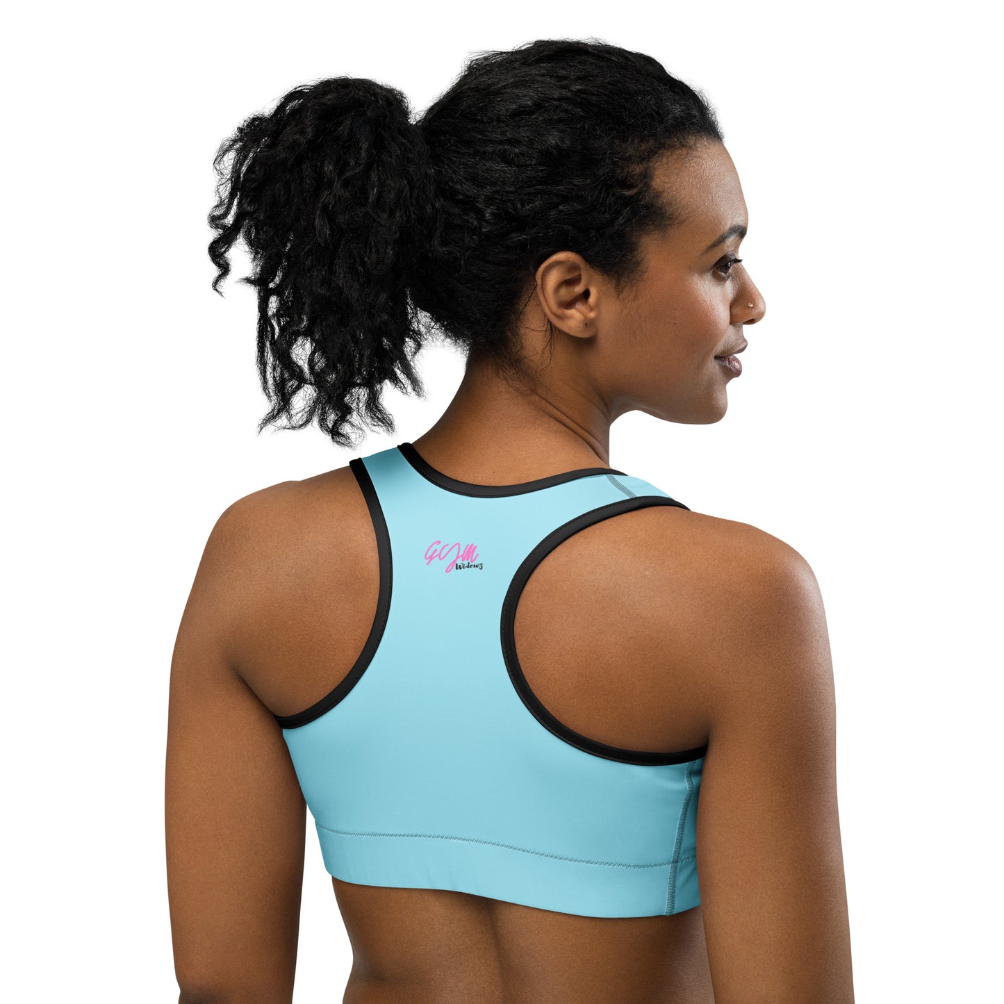 GymWidowz Sports bra - Light Blue
