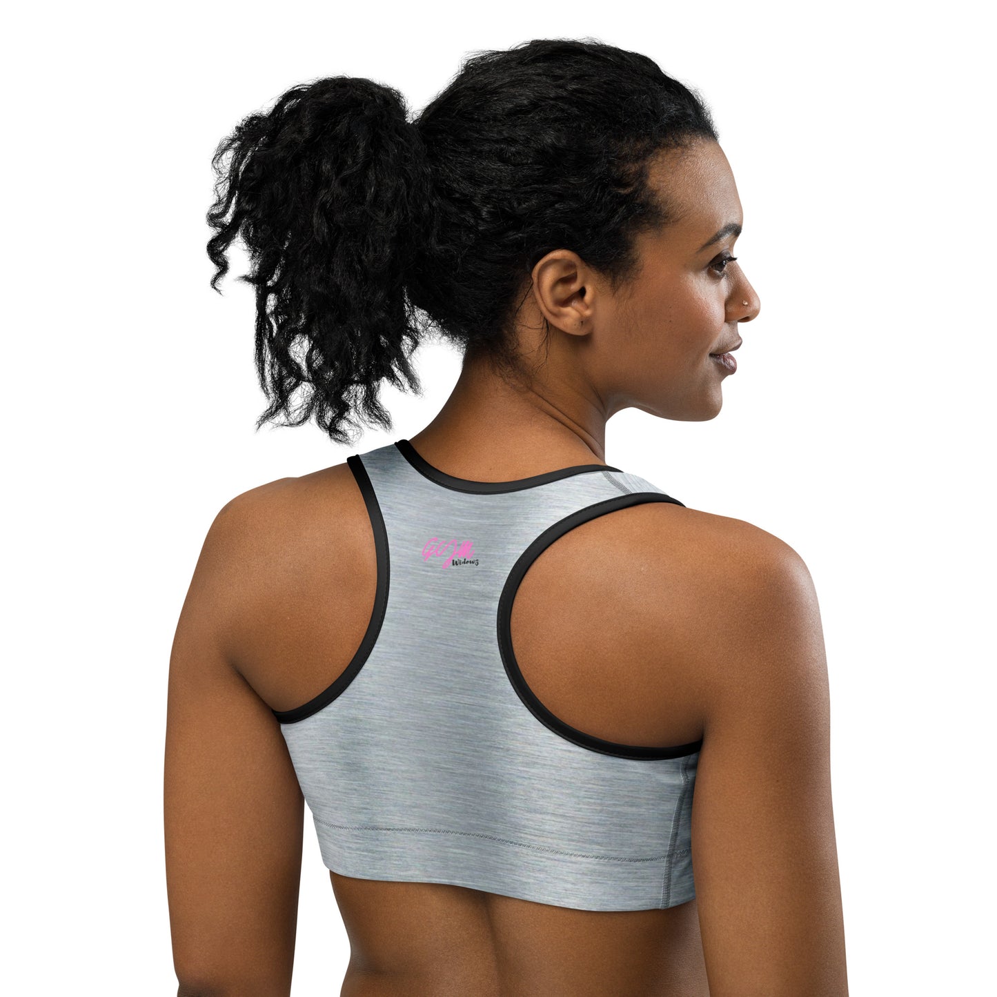 GymWidowz Sports bra - Brushed Alloy