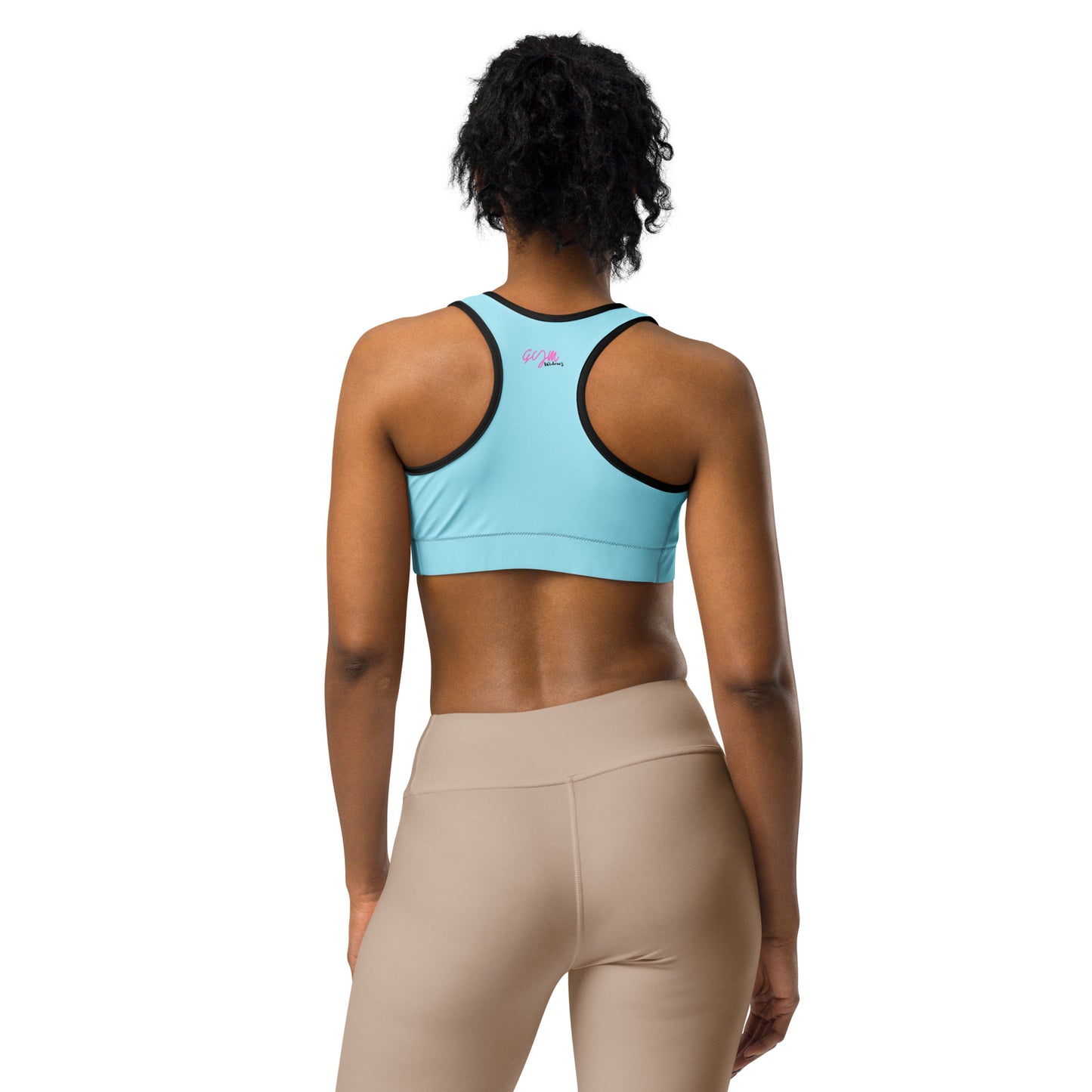 GymWidowz Sports bra - Light Blue