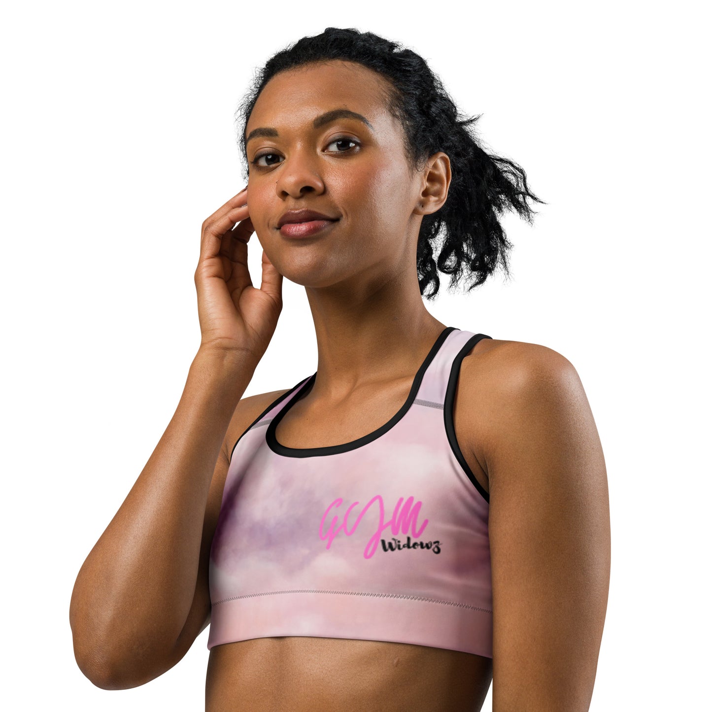 GymWidowz Sports bra - Clouds