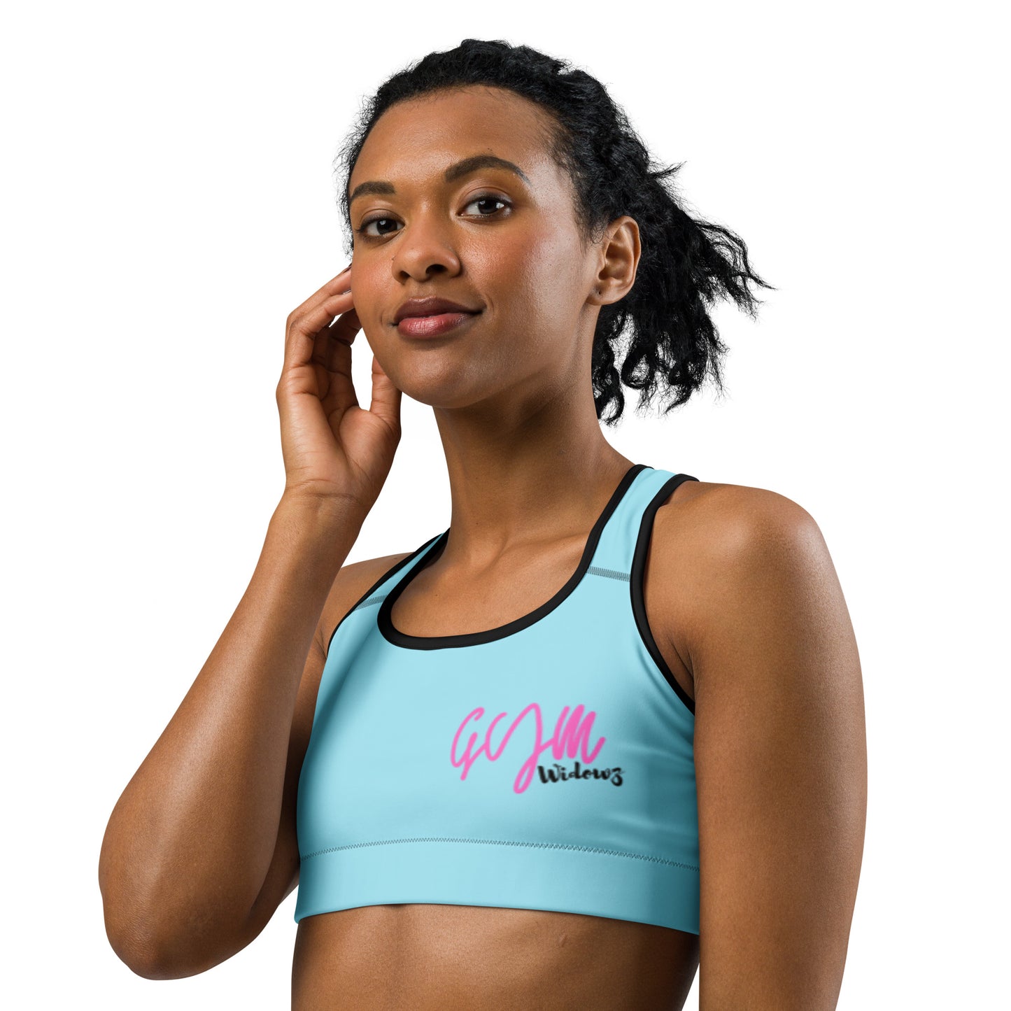 GymWidowz Sports bra - Light Blue