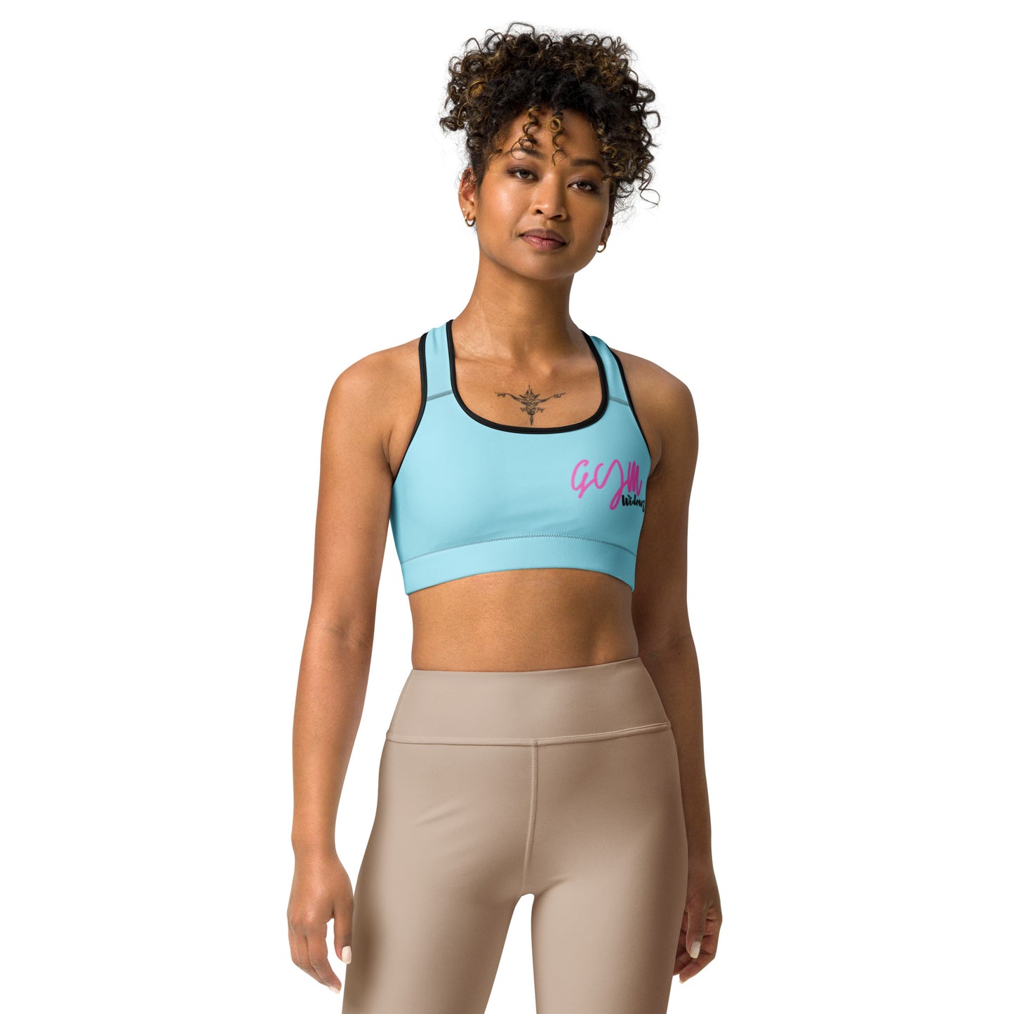 GymWidowz Sports bra - Light Blue