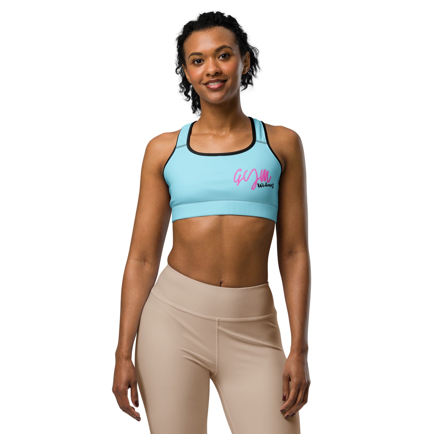 GymWidowz Sports bra - Light Blue