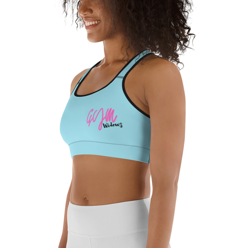 GymWidowz Sports bra - Light Blue