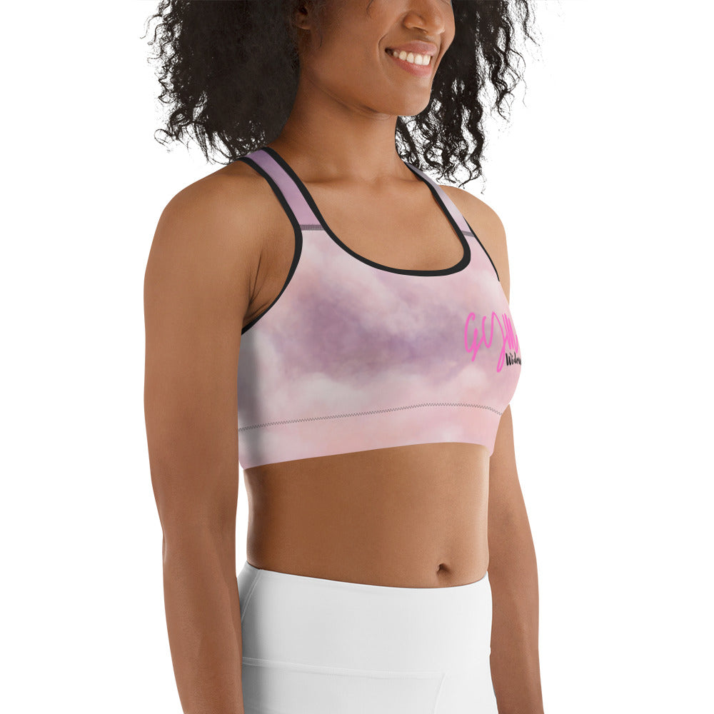 GymWidowz Sports bra - Clouds