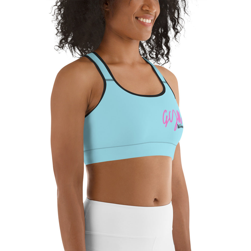 GymWidowz Sports bra - Light Blue