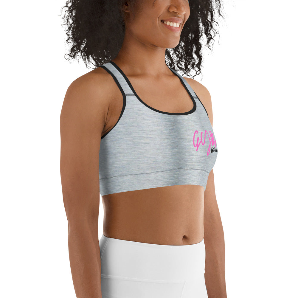 GymWidowz Sports bra - Brushed Alloy