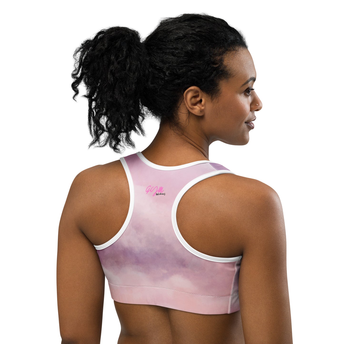 GymWidowz Sports bra - Clouds