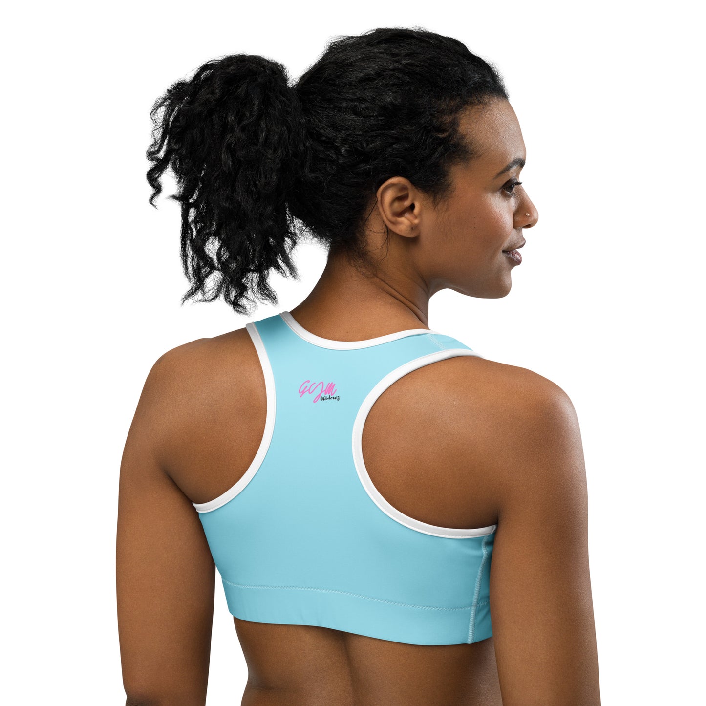 GymWidowz Sports bra - Light Blue