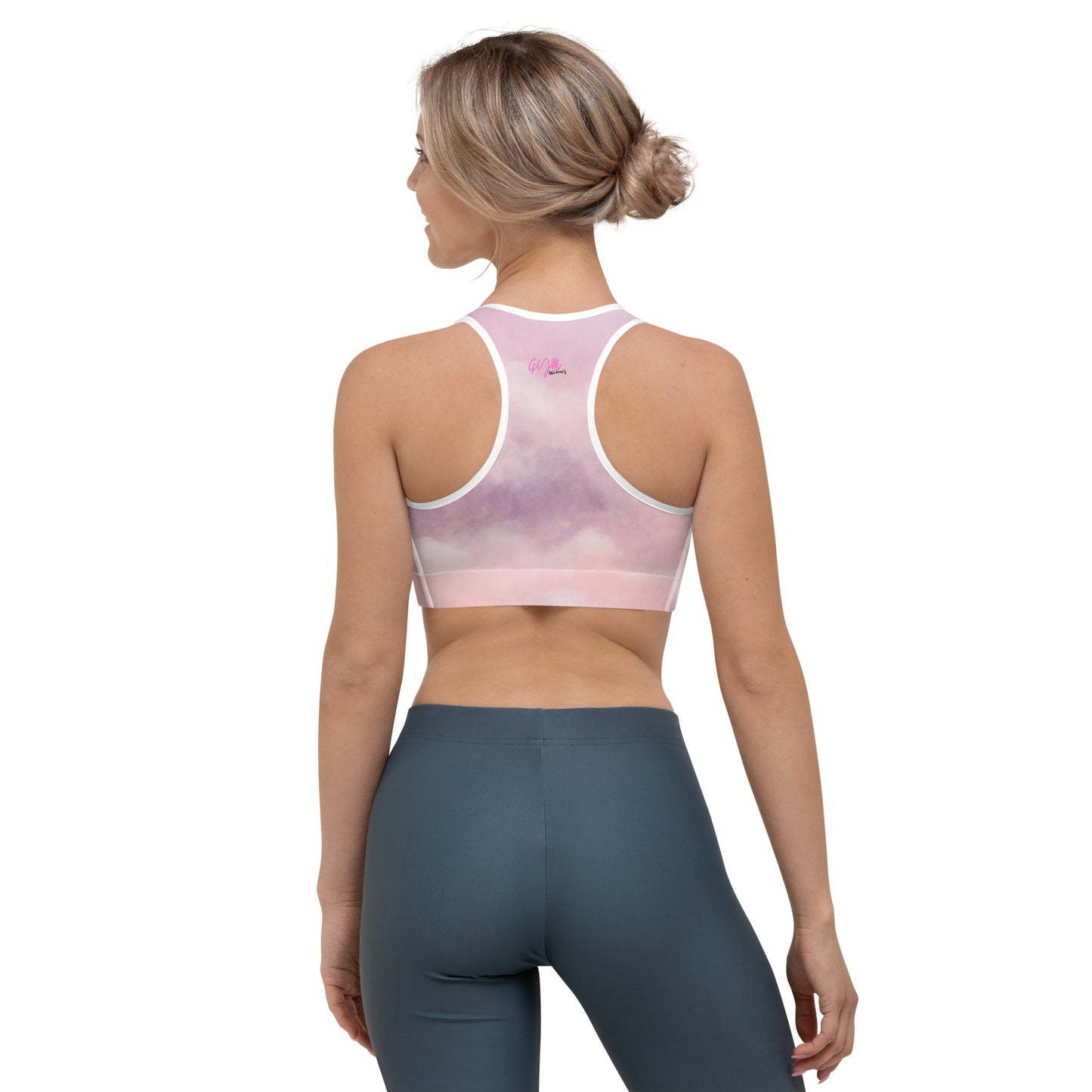 GymWidowz Sports bra - Clouds
