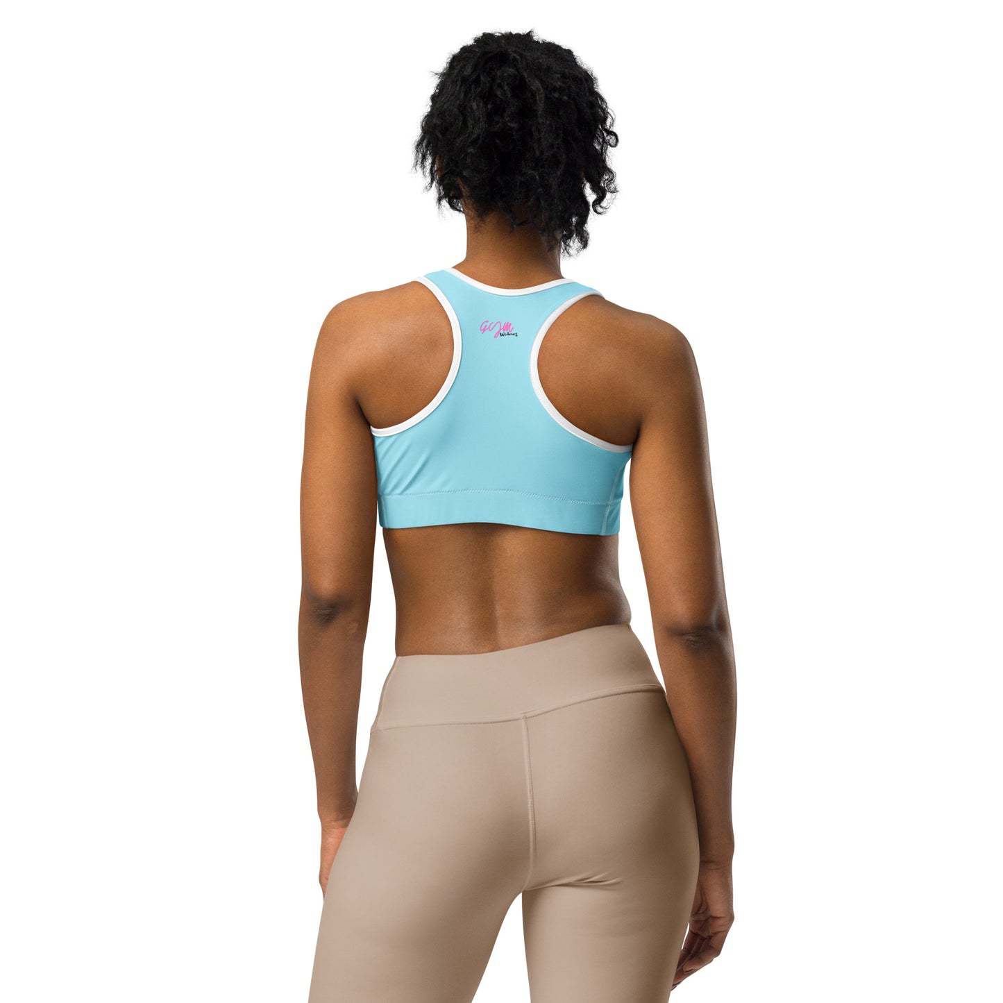 GymWidowz Sports bra - Light Blue