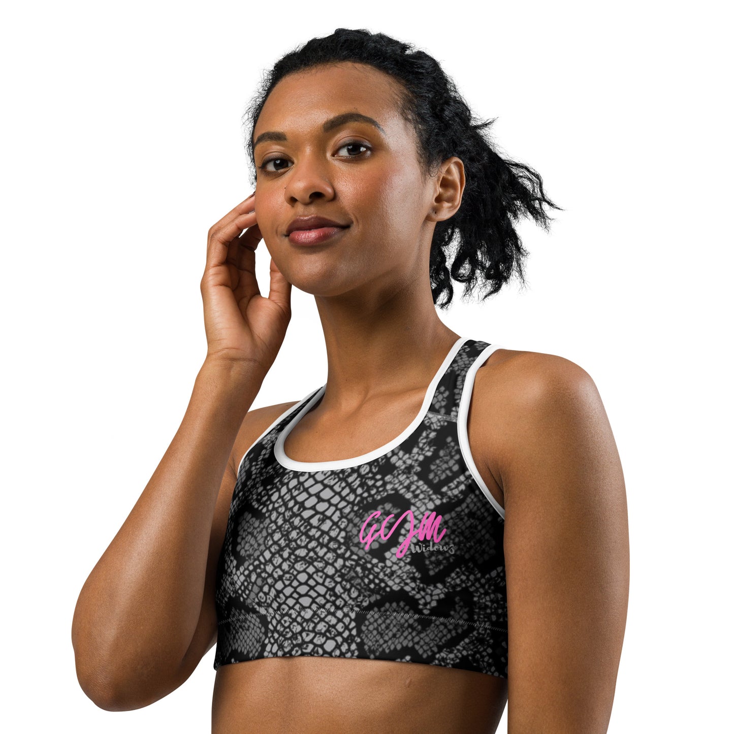 GymWidowz Sports bra - Snakeskin