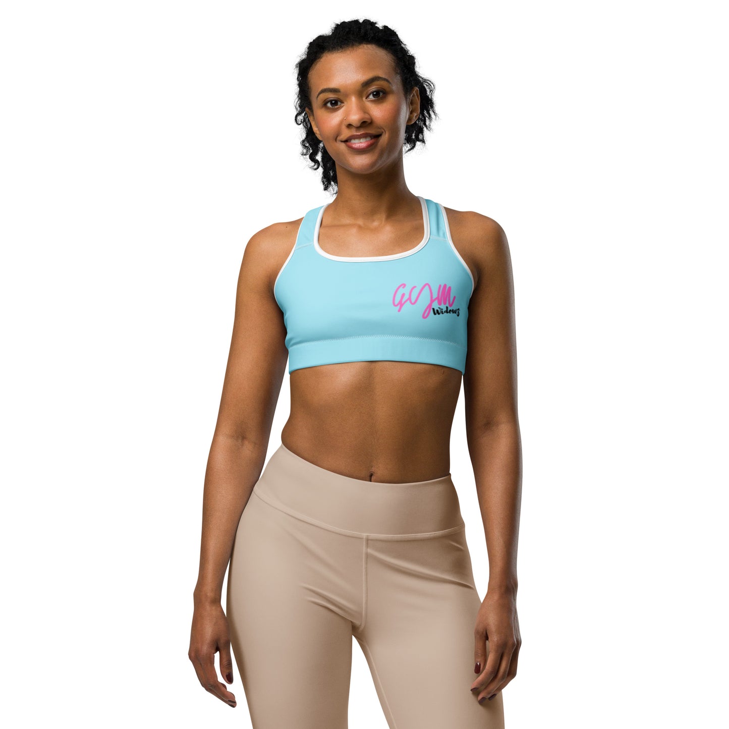 GymWidowz Sports bra - Light Blue