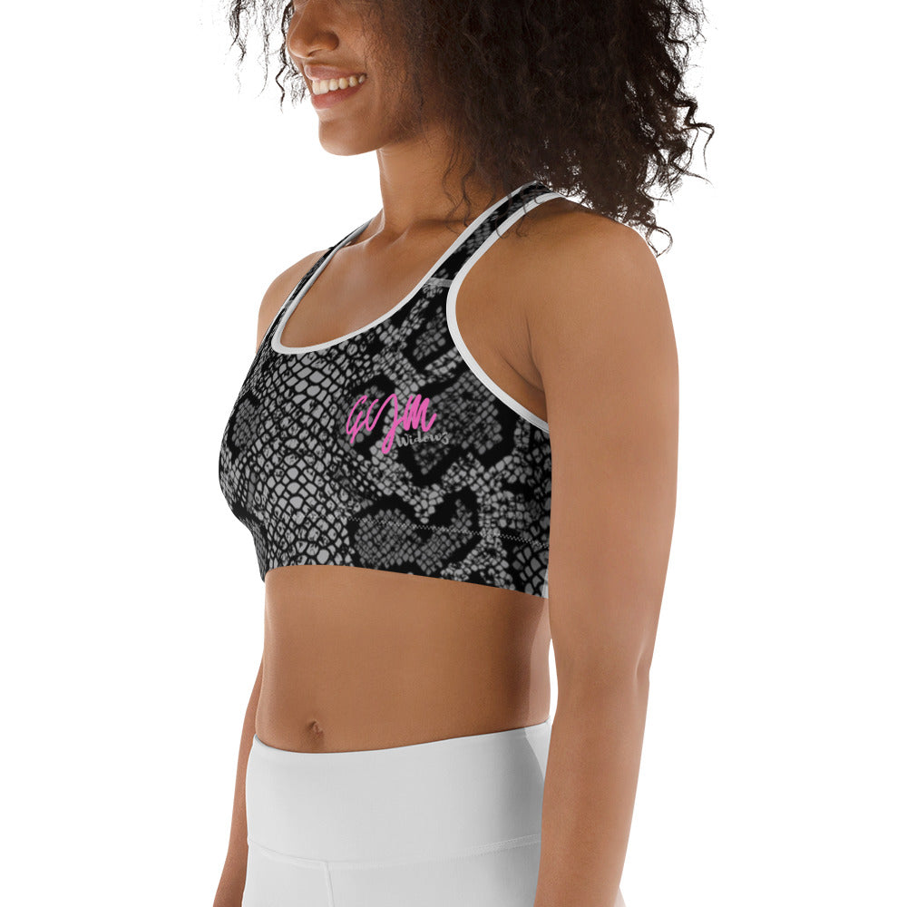 GymWidowz Sports bra - Snakeskin