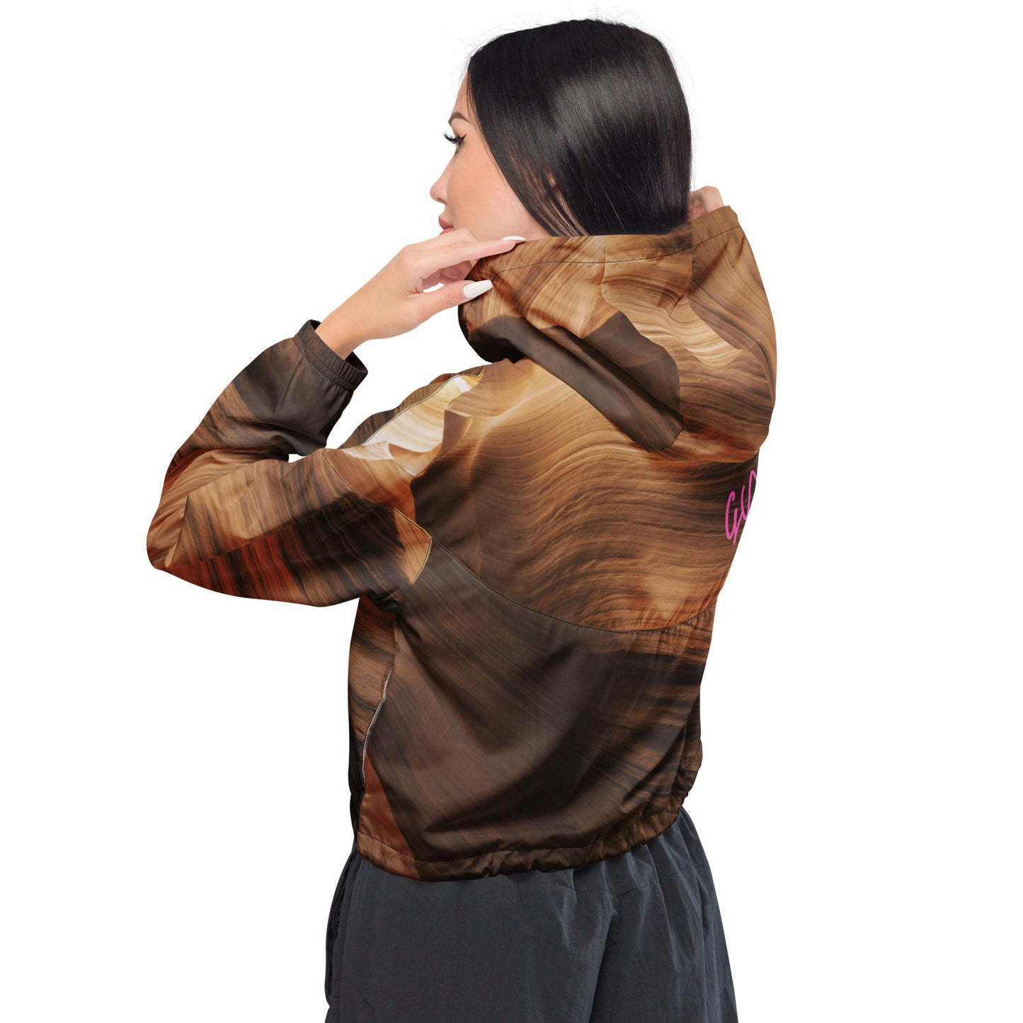 GymWidowz Women’s cropped windbreaker - Phoenix
