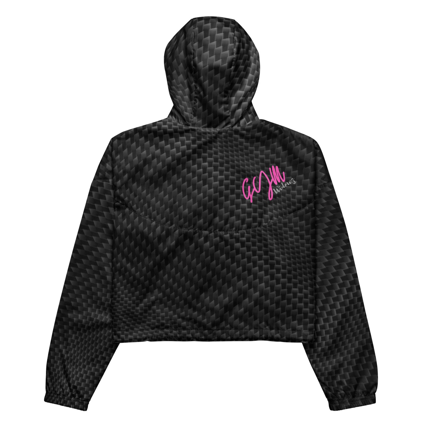 GymWidowz Women’s cropped windbreaker - Carbon Fibre