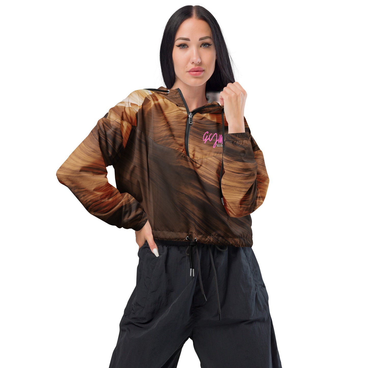 GymWidowz Women’s cropped windbreaker - Phoenix