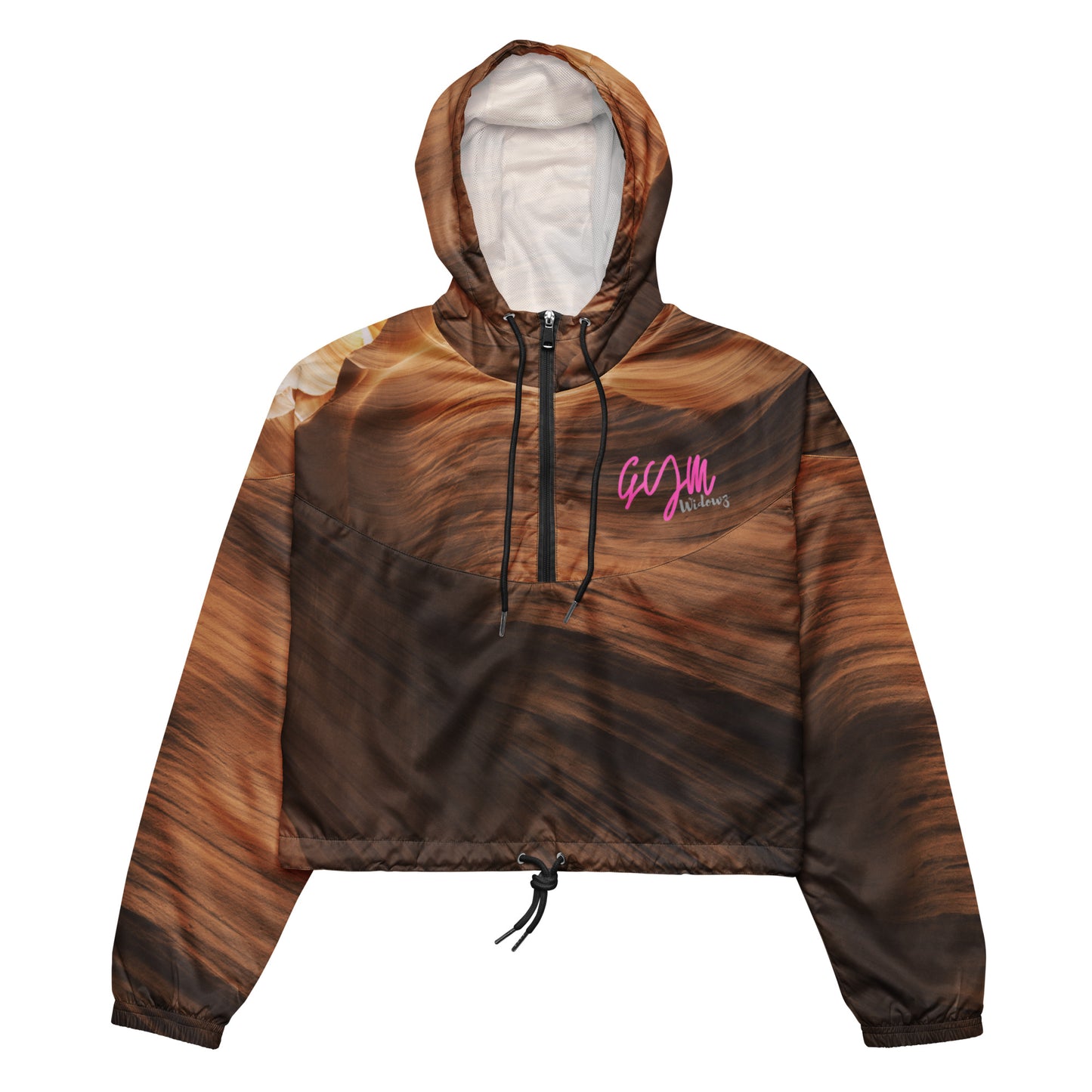 GymWidowz Women’s cropped windbreaker - Phoenix