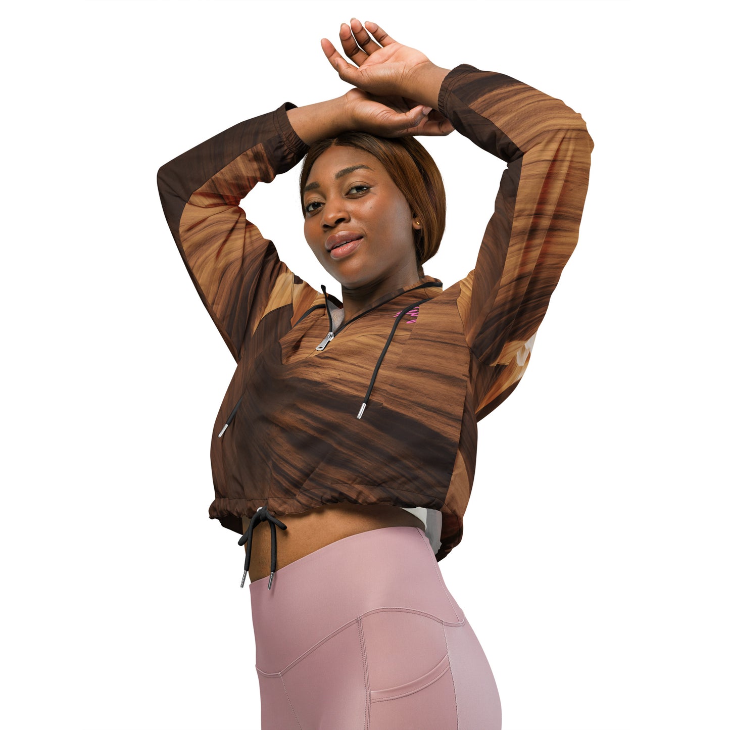 GymWidowz Women’s cropped windbreaker - Phoenix