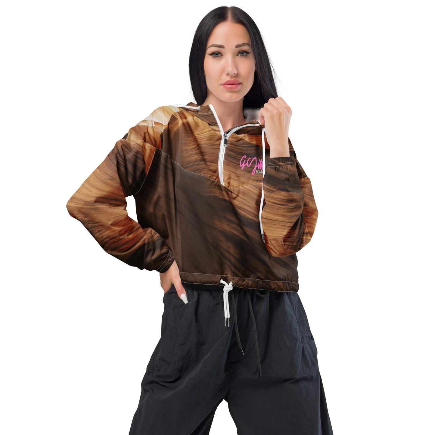GymWidowz Women’s cropped windbreaker - Phoenix
