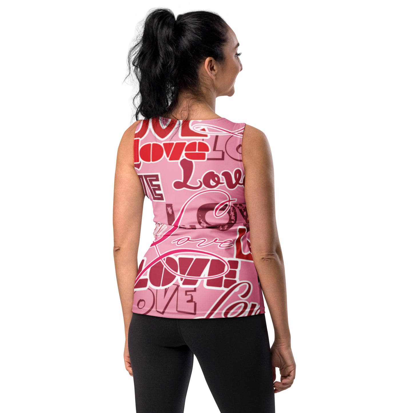 GymWidowz Cut & Sew Tank Top - Love Collection