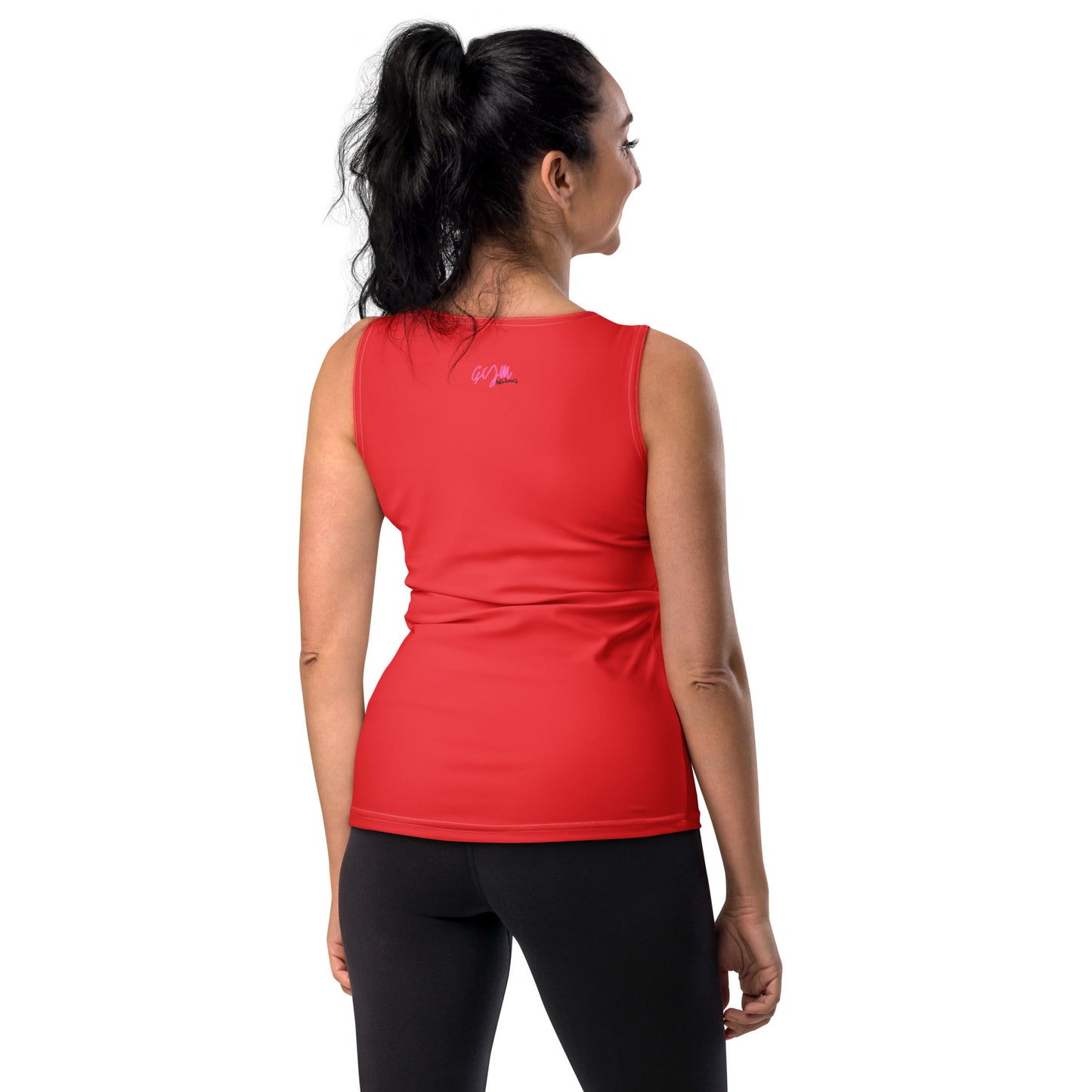 GymWidowz Sublimation Cut & Sew Tank Top - Red