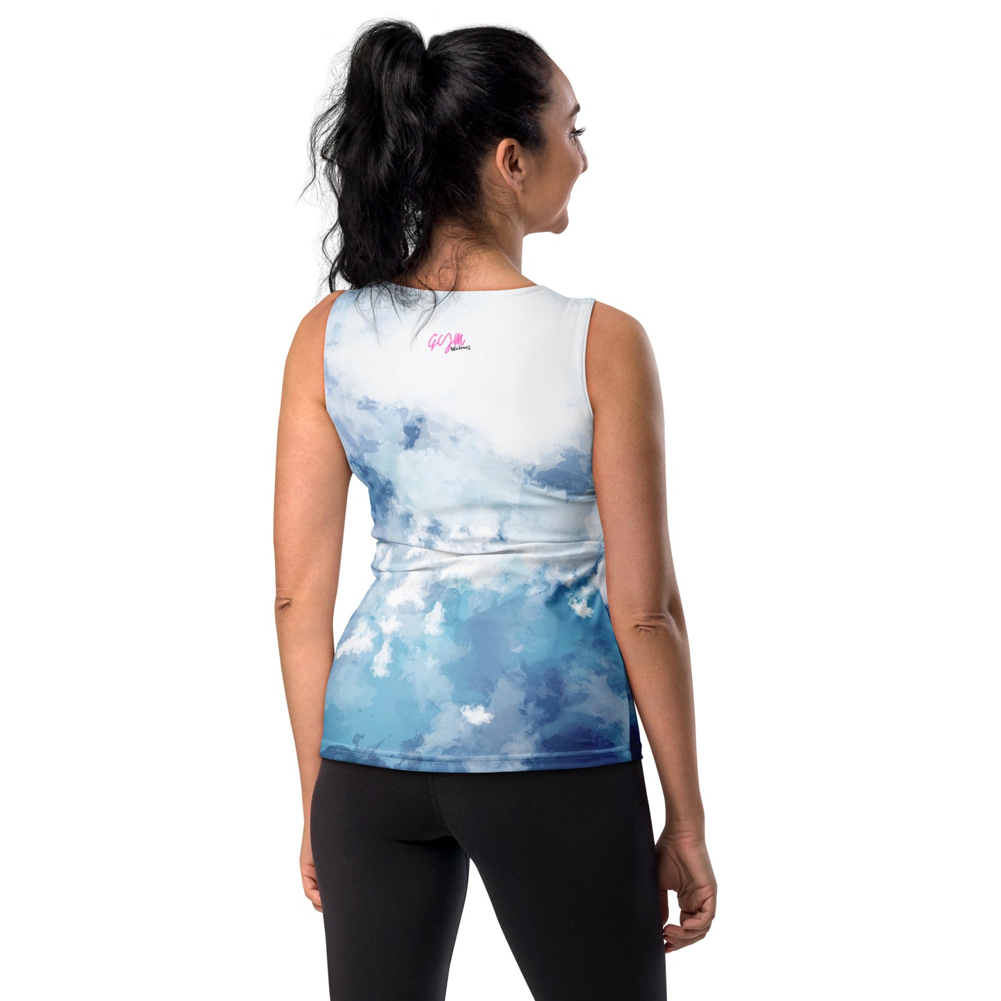 GymWidowz Sublimation Cut & Sew Tank Top - Watercolour