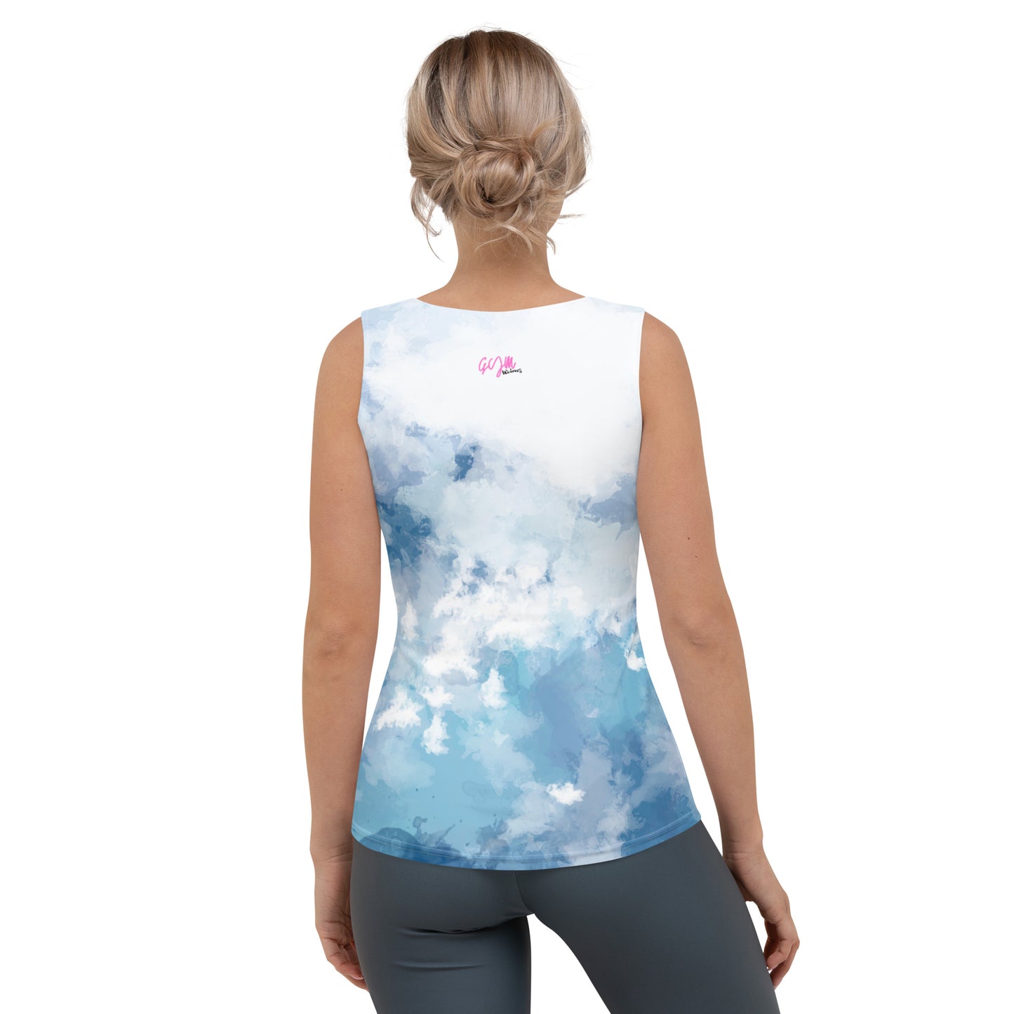 GymWidowz Sublimation Cut & Sew Tank Top - Watercolour