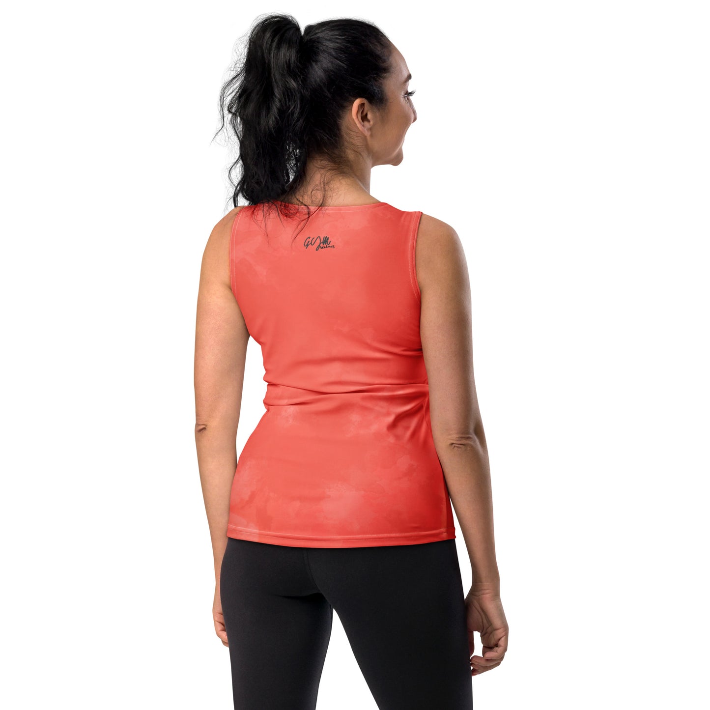 GymWidowz Sublimation Cut & Sew Tank Top - Coral