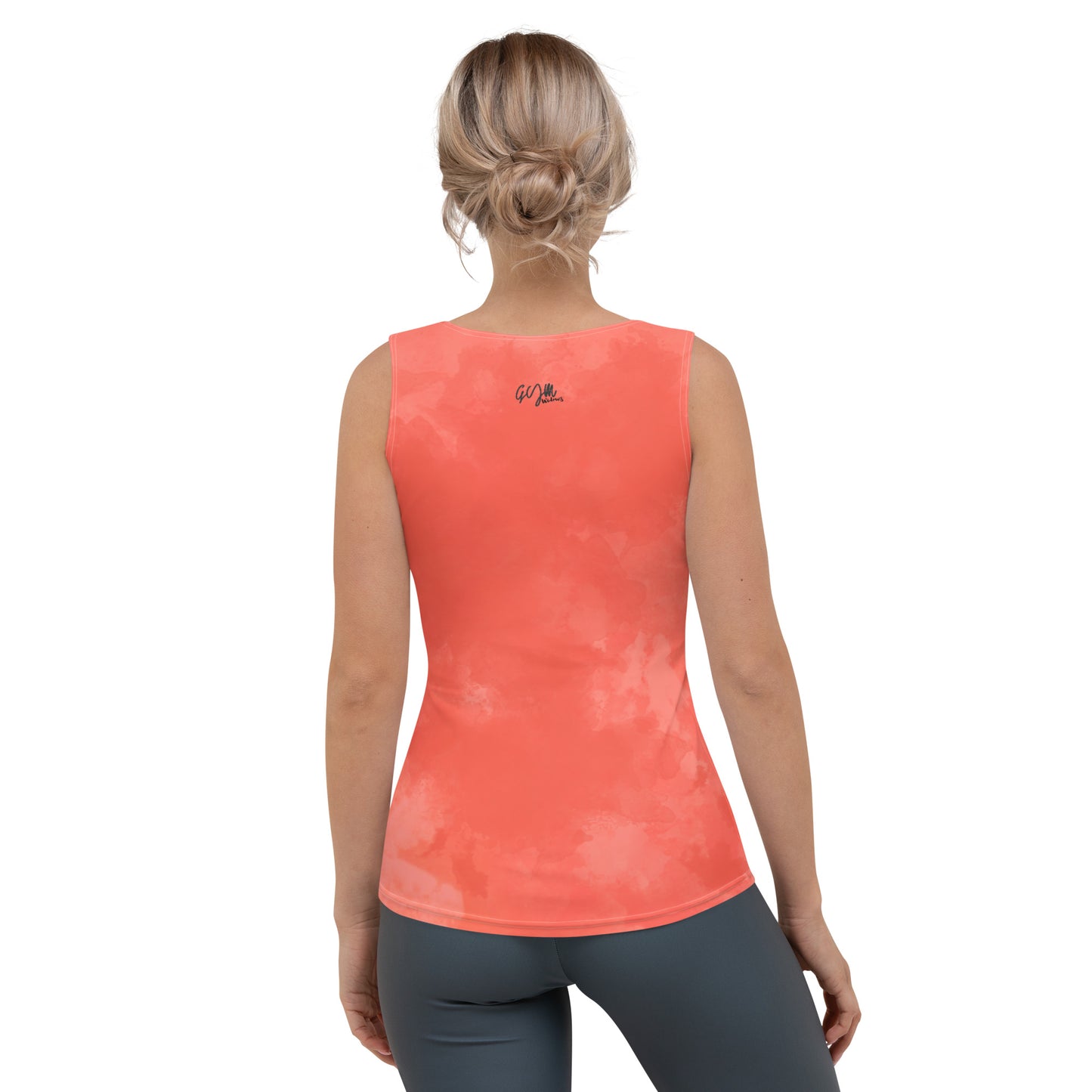 GymWidowz Sublimation Cut & Sew Tank Top - Coral