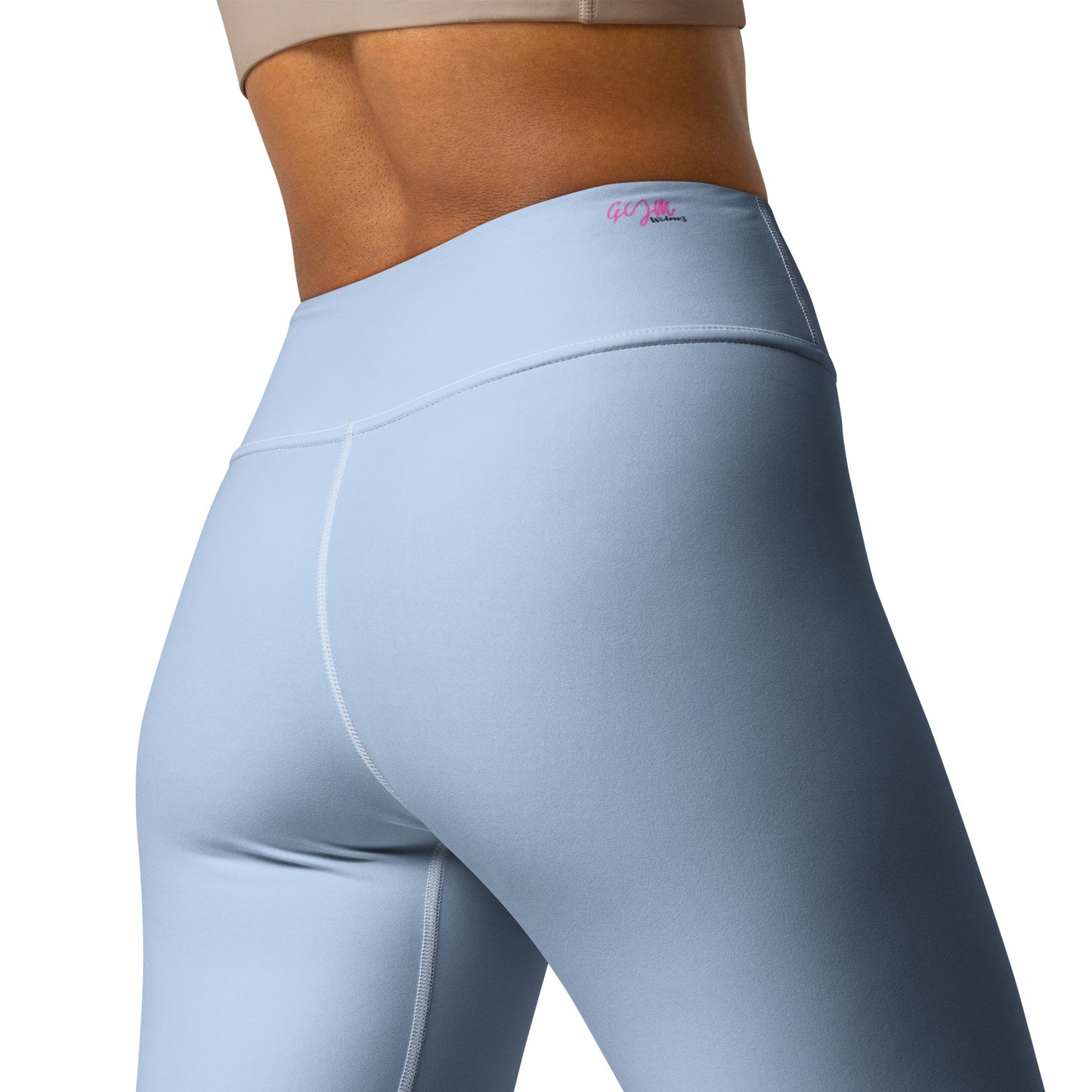 GymWidowz Yoga Leggings - Light Blue