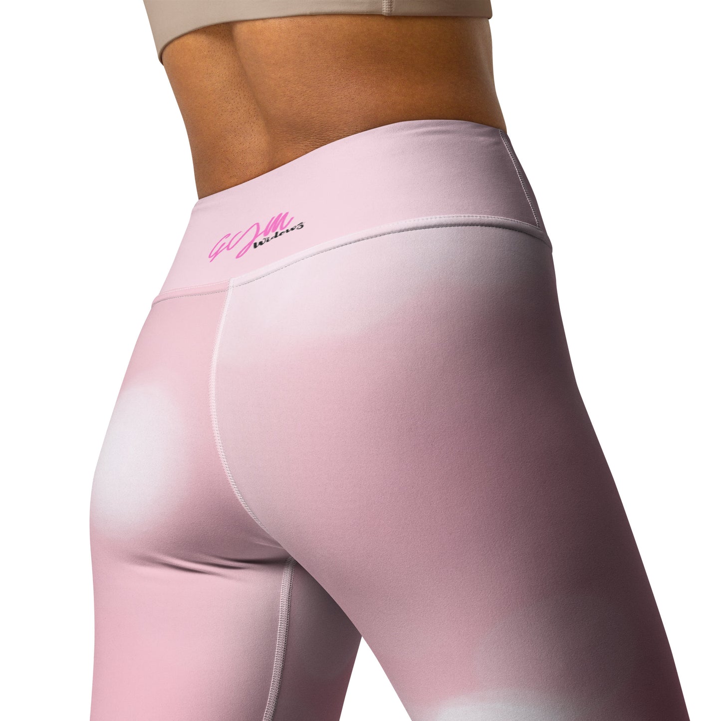 GymWidowz Yoga Leggings - Pink Sparkle