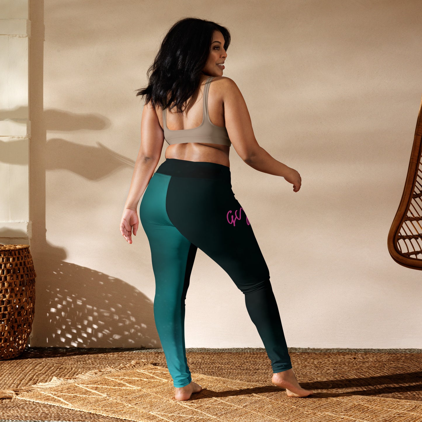 GymWidowz Yoga Leggings - Deep Sea