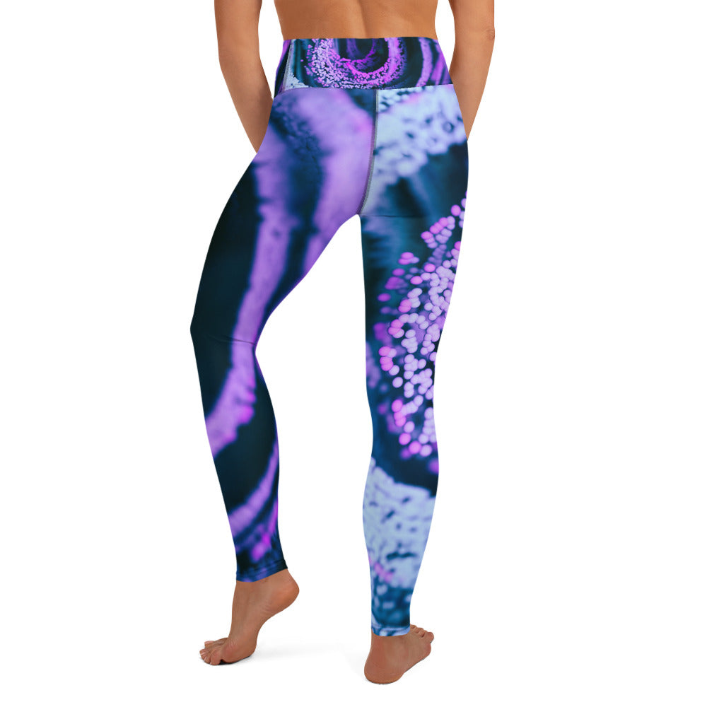 GymWidowz Yoga Leggings - Purple Swirl