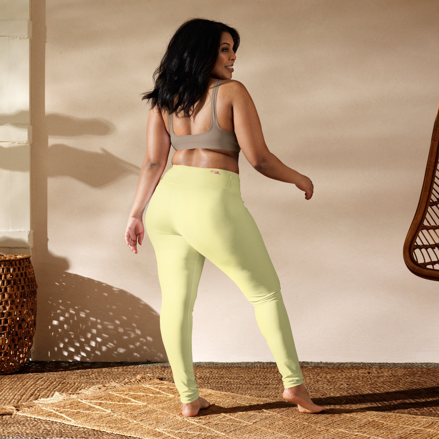 GymWidowz Yoga Leggings - Yellow