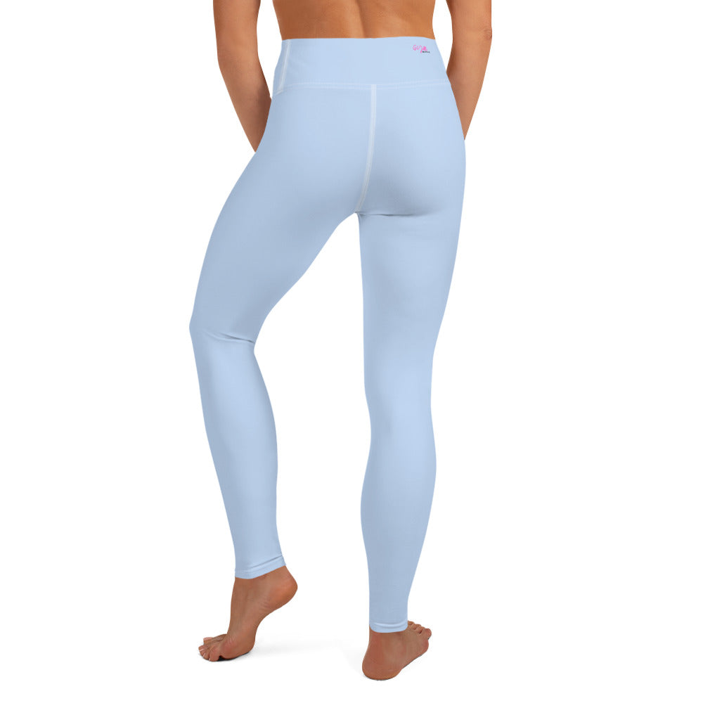 GymWidowz Yoga Leggings - Light Blue