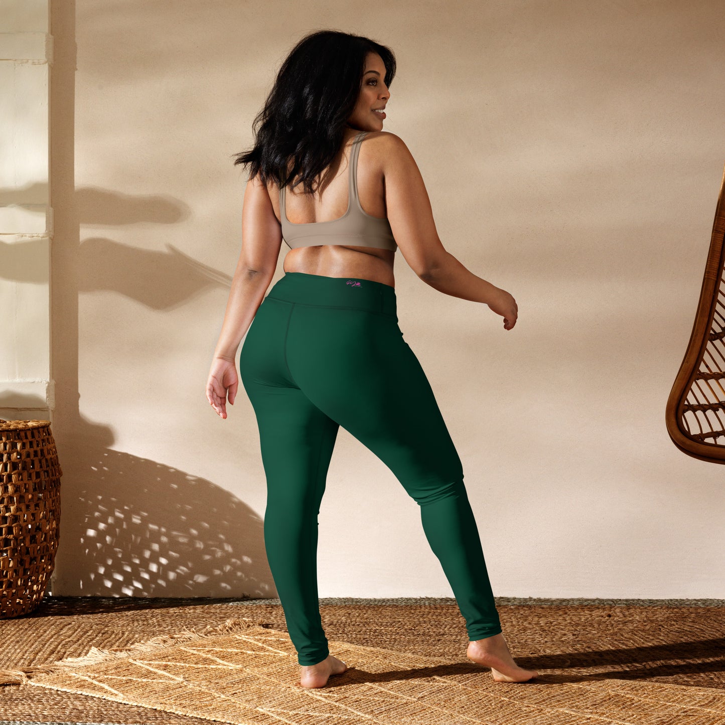 GymWidowz Yoga Leggings - Dark Green