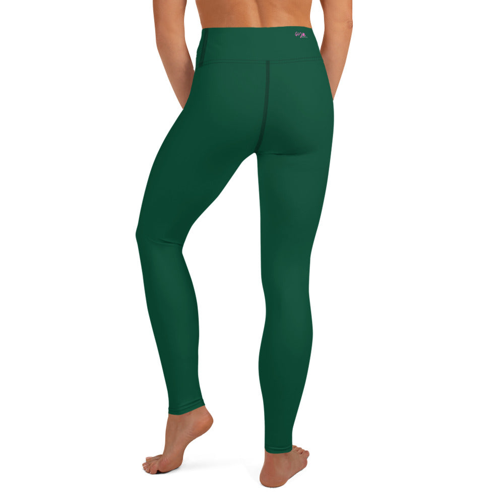 GymWidowz Yoga Leggings - Dark Green