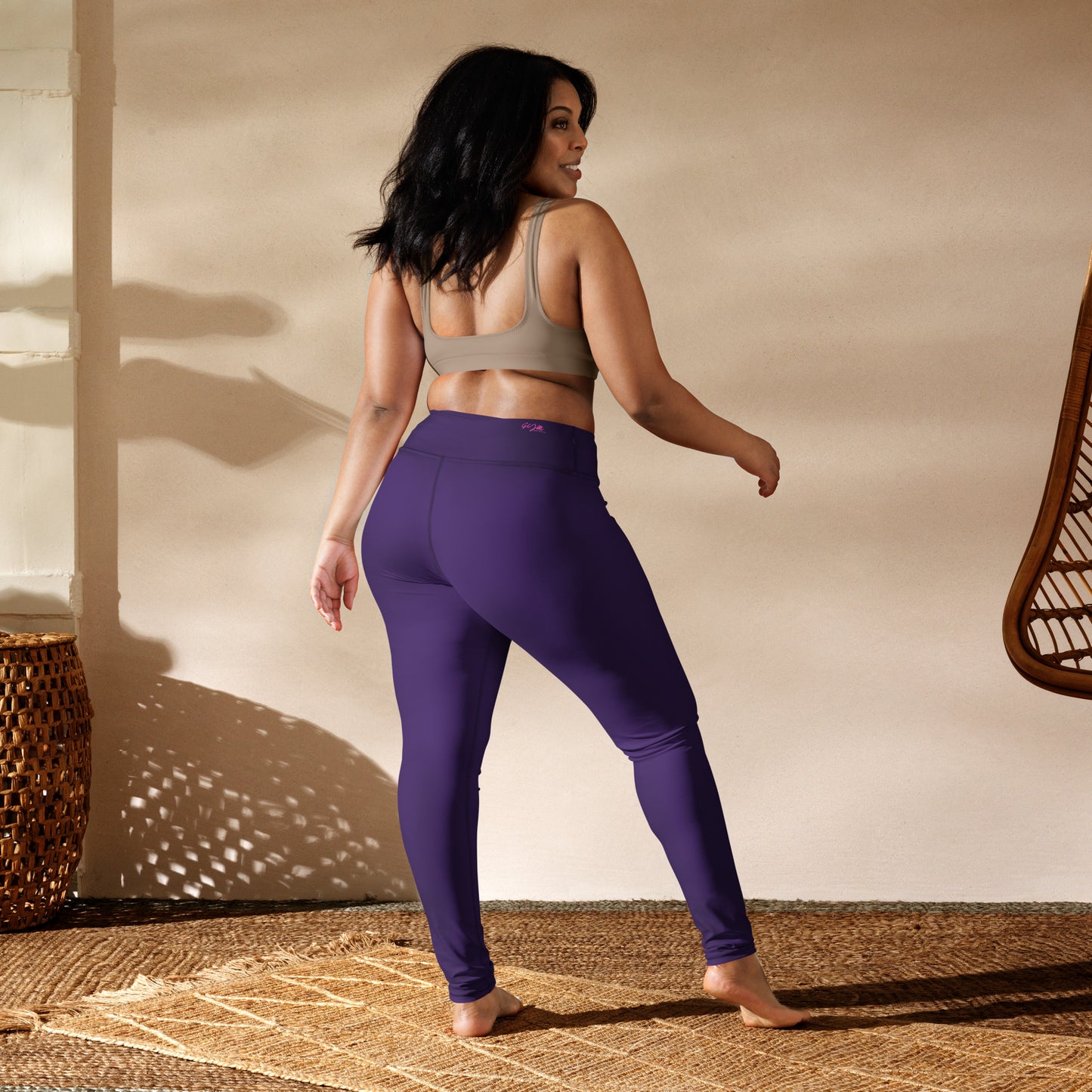 GymWidowz Yoga Leggings - Dark Purple